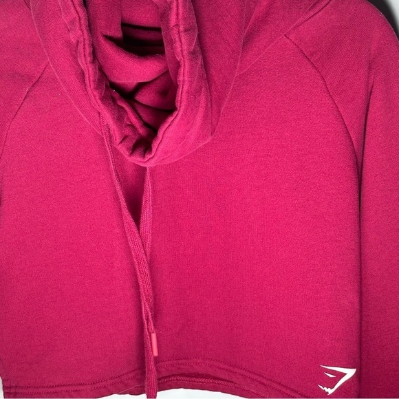Gymshark Slouch Cropped Hoodie XS in Beet - Picture 10 of 10